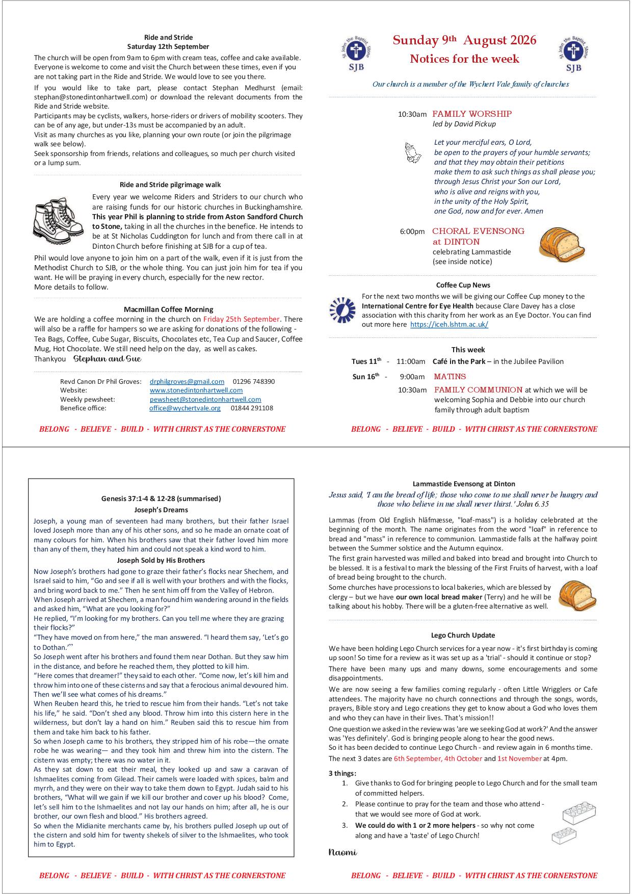 Image of Pewsheet
